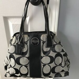 COACH Signature C Black Handbag